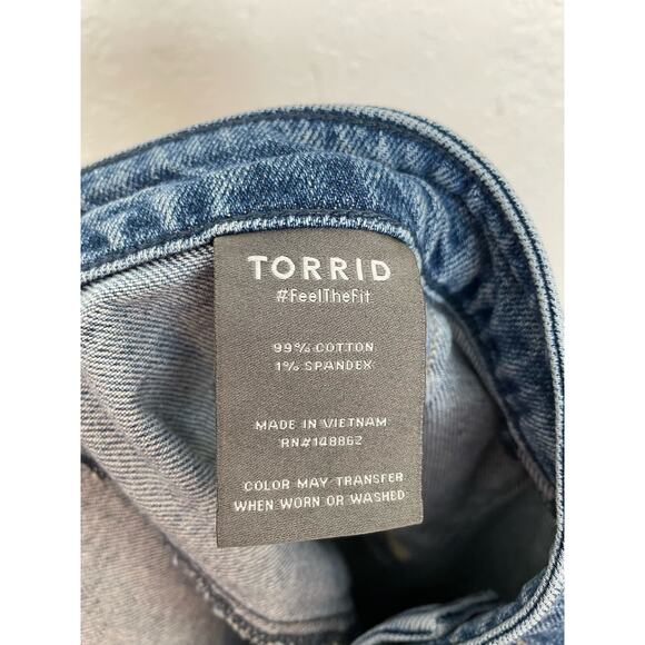 Torrid Button Front Mini Denim Skirt Plus Size 22 - Picture 5 of 5